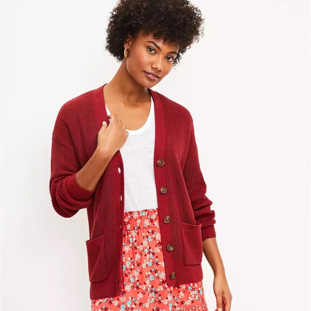 LOFT Boyfriend Cardigan